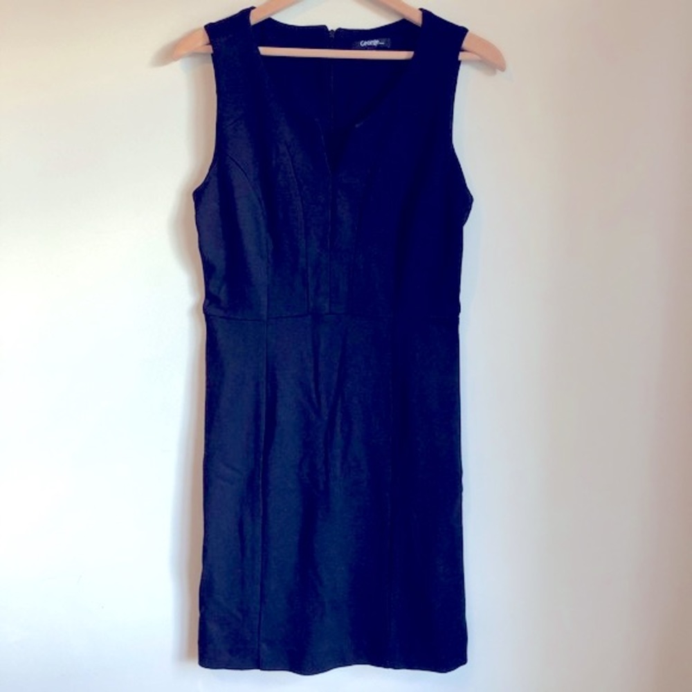 3/$30💚Basic sleeveless black midi LBD dress size small